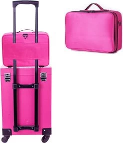 VDD Visagie Make Up Koffer - Make Up Cosmetica Tas - Beauty Case - Reiskoffer - Groot 41 X 31 X 14 Cm -Beauty Verkoop 1029x1200 3