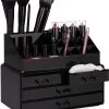 A&K 2in1 Make-up Organizer - 4 Lades Cosmetica Opbergdoos - Kaptafel - Zwart -Beauty Verkoop 1032x1200 1