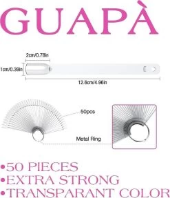 GUAPÀ Kleuren Waaier - Nagel Display Transparant - 50 Stuks - High Quality Color Ring -Beauty Verkoop 1033x1200 1