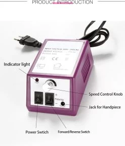 Elektrische Nagelvijl/ Nagelfrees - Inclusief 6 Vijlen - Nagelfrees Machine Voor Slijpen / Snijden / Polijsten - Manicure / Pedicure Nagel Vijlmachine - Verzorging Voor Nagels / Handen / Voeten -Beauty Verkoop 1034x1200 4