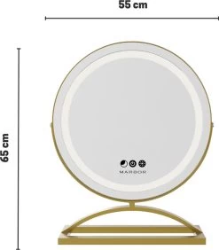 Marbor Make Up Spiegel Met LED Verlichting - Goud - Hollywood Mirror -Beauty Verkoop 1052x1200 4