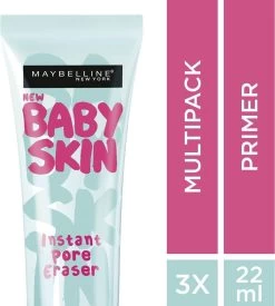 Maybelline Babyskin Pore Eraser Primer - Transparant - 3 Stuks - Voordeelverpakking -Beauty Verkoop 1078x1200