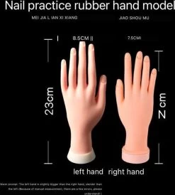 Merkloos Professionele Nagel Oefenhand | Nagellak Oefenhand | Nagelpratijk - Flexibele Hand | Oefenhand Voor Nagels -Beauty Verkoop 1082x1200 3