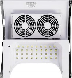 Merkloos UV/LED Lamp - 80W - Inclusief Afzuiging - Wit - Timer - 2 In 1 Nagellamp - Gellak - Salon - Nagelsalon - Afzuiger Nagels - Nagellamp - Nageldroger - UV Lamp - Led Lamp -Beauty Verkoop 1118x1200 1