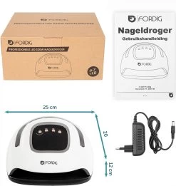 ForDig 220W Professionele Nageldroger Voor Gel Nagels - Nagellak Droger Met UV LED Lamp En Timer Voor Gelnagels - Nageldrogerlamp Met 57 LED Lampjes Voor Nagel Gellak - Geschikt Voor Manicure En Pedicure - Nagellakdroger Hard Gelpolish Builder -Beauty Verkoop 1135x1200 5
