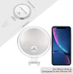 5 Inch, 20x Vergrotende Spiegel, Tweezijdige Spiegel, 20X/1x Vergroting, Opvouwbare Make-upspiegel Met Handheld/standaard, Gebruik Voor Make-up Toepassing, Pincet, En Mee-eter/smetverwijdering. (zilver) 11 5 Inch, 20x Vergrotende Spiegel, Tweezijdige Spiegel, 20X/1x Vergroting, Opvouwbare Make-upspiegel Met Handheld/standaard, Gebruik Voor Make-up Toepassing, Pincet, En Mee-eter/smetverwijdering. (zilver) -Beauty Verkoop 1174x1200 6