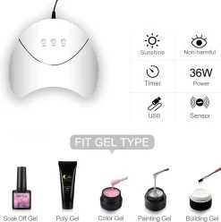 Royala D11 Gellak Starters Pakket + Inclusief UV LED Lamp + 10 Verschillende Gellak Kleuren - Gellak Lamp – Gellac Set - Alle Benodigdheden In Eén - Uitgebreid 62-Delig Pakket- Gel Polish Set - Gellak Set - UV LED Lamp -Beauty Verkoop 1197x1200 17