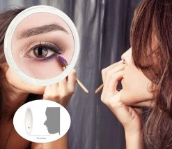 20x Vergrotende Spiegel | Met Zuignappen| Make- Up Spiegel | Close- Up Spiegel | Supervergroting | 12.5cm Diameter | Transparant -Beauty Verkoop 1200x1034