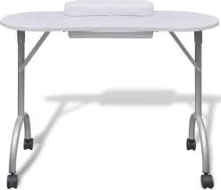 VidaXL Manicuretafel Inklapbaar Met Wieltjes Wit -Beauty Verkoop 1200x1036 7
