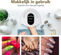 BoraPora Professionele Nageldroger - 280 Watt UV LED Lamp Nagels - 66 Leds - Nagel UV Lamp - Gellak Lamp - Nagellamp - Nagellamp Led - Nagellamp Voor Gel Nagellak - Nagellamp Led Uv - Nagellamp Uv - Nagellamp Gelnagels - Gellak - Nageldroger -Beauty Verkoop 1200x1074 2