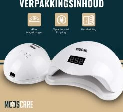 MOOSCARE 48 Watt LED Lamp Voor Gellak Nagels - UV Lamp Gelnagels - Nail Art Nagellamp - Gel Nagellak Nageldroger -Beauty Verkoop 1200x1096 1