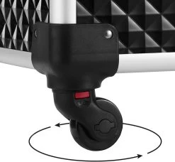 Cosmetische Koffer, Trolley, Make-up Case Met Handvat, 4 Universele Wielen, 4 Uitschuifbare Dienbladen, Make-up Tas, Voor Reizen, Zwart -Beauty Verkoop 1200x1106 2