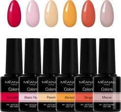 Gellak - MEANAIL - Vegan & Cruelty Free - SUNSET - Gel Nagellak - 6 X 8ml