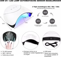 Royala D11 Gellak Starters Pakket + Inclusief UV LED Lamp + 10 Verschillende Gellak Kleuren - Gellak Lamp – Gellac Set - Alle Benodigdheden In Eén - Uitgebreid 62-Delig Pakket- Gel Polish Set - Gellak Set - UV LED Lamp -Beauty Verkoop 1200x1117 4
