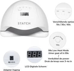 Statch LED Nageldroger Voor Gelnagels - Inclusief Bewegingssensor En Timer – 36LED Lampen- LCD Display -Beauty Verkoop 1200x1148 9