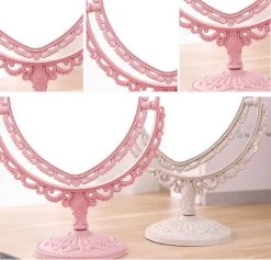 Merkloos Makeup Spiegel - Dubbelzijdig - Luxe - Draagbaar - Reis Make-up Spiegel - Roze -Beauty Verkoop 1200x1149 1