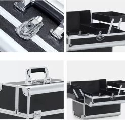 Confibel Make Up Koffer - Uitklapbaar - 5 Opbergbakken - Met Slot -Beauty Verkoop 1200x1153 3