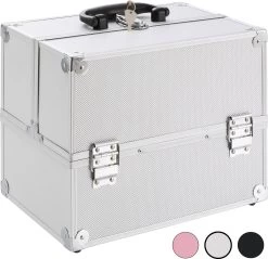 AREBOS Cosmetica Koffer - Beauty Case - Cosmetica Trolley - 15 L - Zilber 16 AREBOS Cosmetica Koffer - Beauty Case - Cosmetica Trolley - 15 L - Zilber -Beauty Verkoop 1200x1163 2