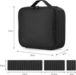 Cosmetica Koffer - Make-up Koffer Met Verstelbare Vakken - Visagie En Nagelstyliste Beauty Koffer - 26x23x9CM -Beauty Verkoop 1200x1171 4