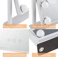 Bright Beauty Vanity Make Up Spiegel Met Verlichting - Zwart - Dimbaar Met Drie Lichtstanden 8 Bright Beauty Vanity Make Up Spiegel Met Verlichting - Zwart - Dimbaar Met Drie Lichtstanden -Beauty Verkoop 1200x1177 1