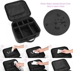 Cosmetica Koffer - Make-up Koffer Met Verstelbare Vakken - Visagie En Nagelstyliste Beauty Koffer - 26x23x9CM -Beauty Verkoop 1200x1182 2