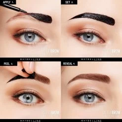 Maybelline Tattoo Brow Peel-Off Wenkbrauwgel - 3 Dark Brown - Bruin 29 Maybelline Tattoo Brow Peel-Off Wenkbrauwgel - 3 Dark Brown - Bruin -Beauty Verkoop 1200x1193 5