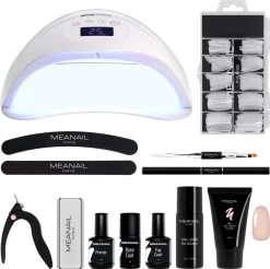 Méanail - Polygel - Starterspakket - Uv Lamp Led 48W – Tube Polygel 45gr - Accessoires -Beauty Verkoop 1200x1197 18