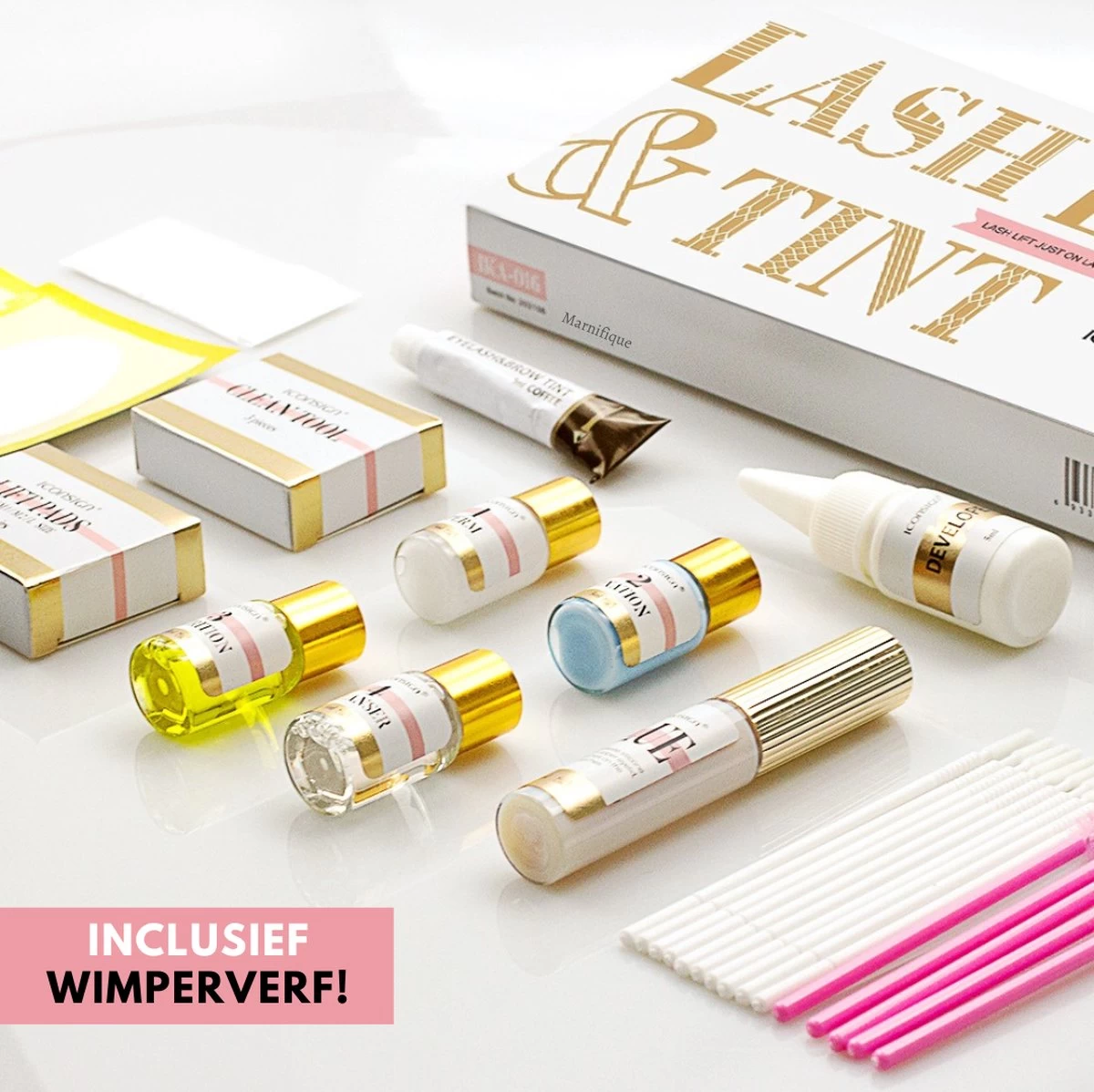 Marnifique® - Professional Lash Lift Kit - Wimper Lift - Inclusief Zwarte Wimperverf - Wimperlifting Set - Brow Lamination - Starterkit - Voor Professioneel Gebruik 5 Marnifique® - Professional Lash Lift Kit - Wimper Lift - Inclusief Zwarte Wimperverf - Wimperlifting Set - Brow Lamination - Starterkit - Voor Professioneel Gebruik - Afbeelding 3