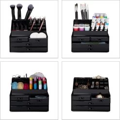 Relaxdays Make-up Organizer - Tweedelig - Cosmetica Opbergdoos - Wit 19 Relaxdays Make-up Organizer - Tweedelig - Cosmetica Opbergdoos - Wit -Beauty Verkoop 1200x1198 21