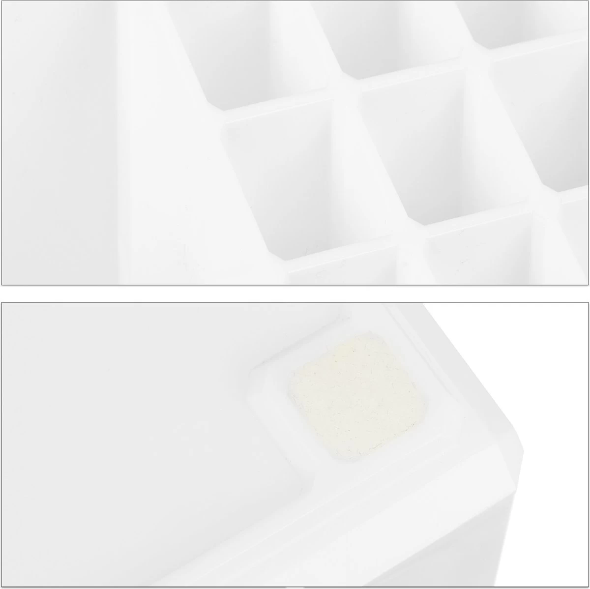 Relaxdays Make-up Organizer - Tweedelig - Cosmetica Opbergdoos - Wit 15 Relaxdays Make-up Organizer - Tweedelig - Cosmetica Opbergdoos - Wit - Afbeelding 13