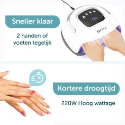 ForDig 220W Professionele Nageldroger Voor Gel Nagels - Nagellak Droger Met UV LED Lamp En Timer Voor Gelnagels - Nageldrogerlamp Met 57 LED Lampjes Voor Nagel Gellak - Geschikt Voor Manicure En Pedicure - Nagellakdroger Hard Gelpolish Builder -Beauty Verkoop 1200x1200 1009