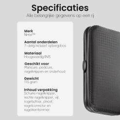 Nagelknipper En Nagelvijl - -Pedicureset - Voordeelverpakking - Hoogwaardig RVS - Nageltang -Beauty Verkoop 1200x1200 1029
