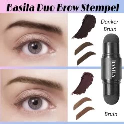 Basila® Duo Wenkbrauw Stempel Kit - Donker Bruin & Bruin - Watervast - Matte Poeder - Trimmer - 26 Stencils -Beauty Verkoop 1200x1200 1073