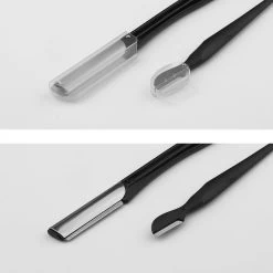 Wenkbrauw Trimmer Set - 8-delig – Met Epileer Pincet, 2x Wenkbrauw Schaartje, 2x Wenkbrauwmesje, Wenkbrauw Borstel, Wenkbrauwpotlood, Spoolie – In Stevige Etui - Zwart -Beauty Verkoop 1200x1200 1105