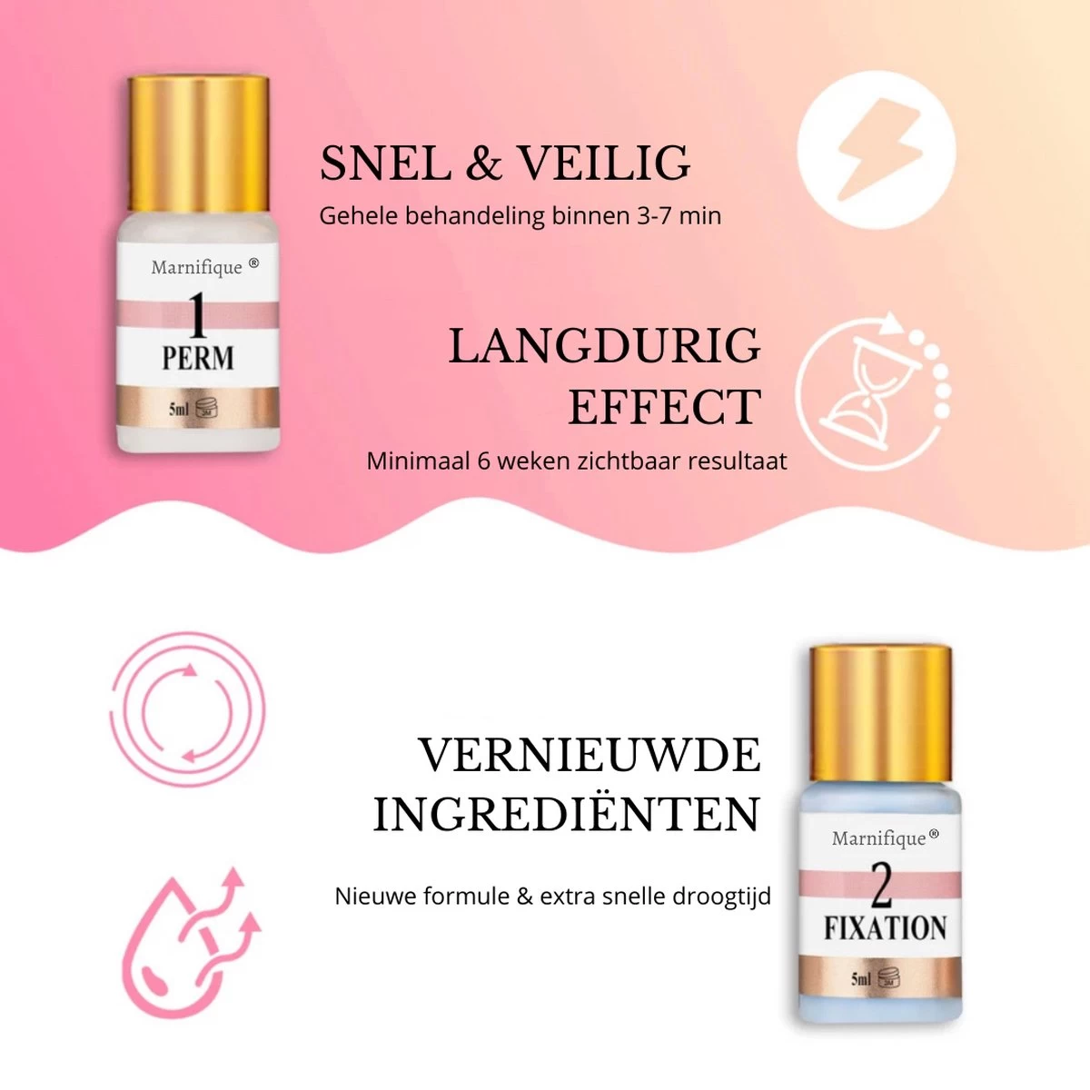 Marnifique® - Professional Lash Lift Kit - Wimper Lift - Inclusief Zwarte Wimperverf - Wimperlifting Set - Brow Lamination - Starterkit - Voor Professioneel Gebruik 7 Marnifique® - Professional Lash Lift Kit - Wimper Lift - Inclusief Zwarte Wimperverf - Wimperlifting Set - Brow Lamination - Starterkit - Voor Professioneel Gebruik - Afbeelding 5