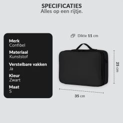 Cosmetica Koffer - Make-up Koffer Met Verstelbare Vakken - Visagie En Nagelstyliste Beauty Koffer - 35x25x11CM -Beauty Verkoop 1200x1200 588