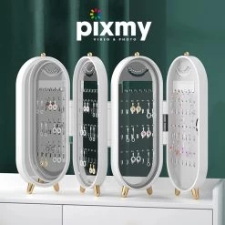 PIXMY® - Wit - Sieradenhouder - Oorbellenrekje - Sieradenrekje - Sieraden Organizer - Sieraden Doos - Sieraden Opbergen -Beauty Verkoop 1200x1200 589