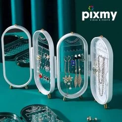 PIXMY® - Wit - Sieradenhouder - Oorbellenrekje - Sieradenrekje - Sieraden Organizer - Sieraden Doos - Sieraden Opbergen -Beauty Verkoop 1200x1200 591