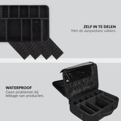 Cosmetica Koffer - Make-up Koffer Met Verstelbare Vakken - Visagie En Nagelstyliste Beauty Koffer - 40x30x14CM 28 Cosmetica Koffer - Make-up Koffer Met Verstelbare Vakken - Visagie En Nagelstyliste Beauty Koffer - 40x30x14CM -Beauty Verkoop 1200x1200 604