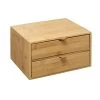 Five® Bamboe Bakjes Met 2 Lades - Hout - Duurzaam - 2 Lades (25 X 14,5 X 20)