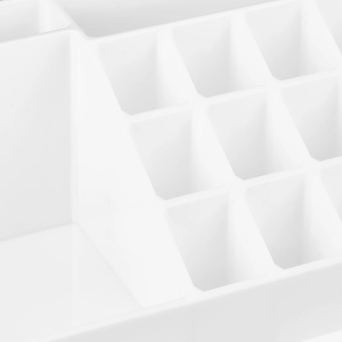 Relaxdays Make-up Organizer - Tweedelig - Cosmetica Opbergdoos - Wit 7 Relaxdays Make-up Organizer - Tweedelig - Cosmetica Opbergdoos - Wit - Afbeelding 5