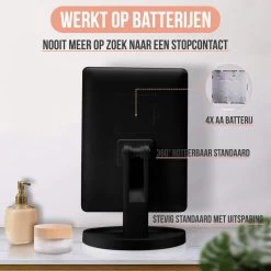 Strex Make Up Spiegel Met LED Verlichting - 3 Verlichtingsmodus - 1/10x Vergroting - 360° Verstelbaar -Beauty Verkoop 1200x1200 635
