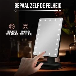 Strex Make Up Spiegel Met LED Verlichting - 3 Verlichtingsmodus - 1/10x Vergroting - 360° Verstelbaar -Beauty Verkoop 1200x1200 636