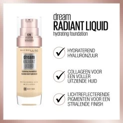 Maybelline Dream Radiant Liquid - 45 Light Honey - Foundation Geschikt Voor De Droge Huid Met Hyaluronzuur - 30 Ml -Beauty Verkoop 1200x1200 66