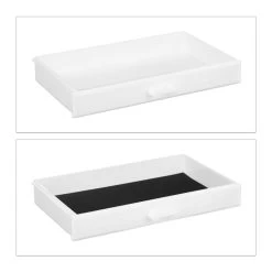 Relaxdays Make-up Organizer Klein - Stapelbaar - Sieradendoosje - Cosmetica - Opbergbox - Wit -Beauty Verkoop 1200x1200 681