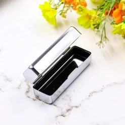 Merkloos Lippenstift Houder - Lippenstiftdoosje - Lipstick Houder - Met Spiegel - Zilver - Metaal -Beauty Verkoop 1200x1200 694