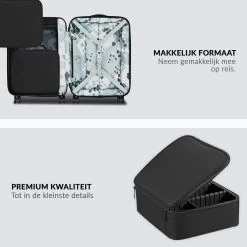 Cosmetica Koffer - Make-up Koffer Met Verstelbare Vakken - Visagie En Nagelstyliste Beauty Koffer - 26x23x9CM -Beauty Verkoop 1200x1200 735