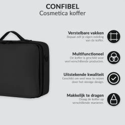 Cosmetica Koffer - Make-up Koffer Met Verstelbare Vakken - Visagie En Nagelstyliste Beauty Koffer - 37x27x13CM -Beauty Verkoop 1200x1200 745