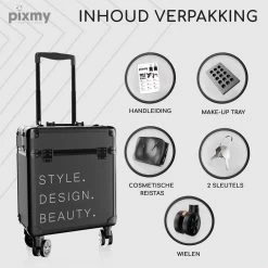 PIXMY® - MT130-S - Make Up Koffer - Cosmetica Koffer - DESIGN -Beauty Verkoop 1200x1200 758