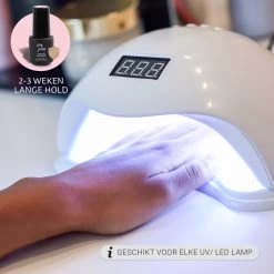 Miss Jules - Complete Gellak Starterspakket - Kleur Nude Roze Glitter - Glanzend & Dekkend Resultaat - Inclusief UV/LED Lamp & Instructievideo (NL) -Beauty Verkoop 1200x1200 795